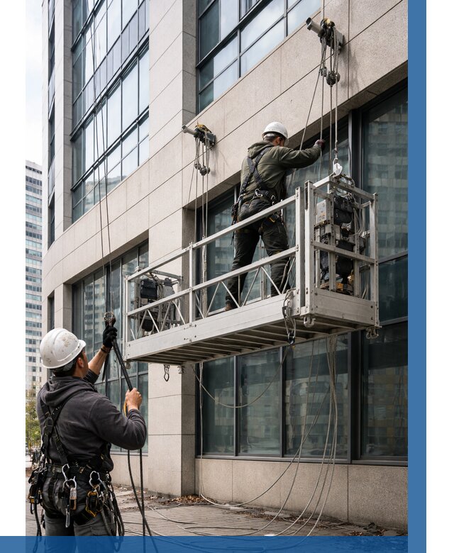 Монтаж и подъем фасадной люльки в Кирове от 12198 р. | ВЫСОТНИК-Кро