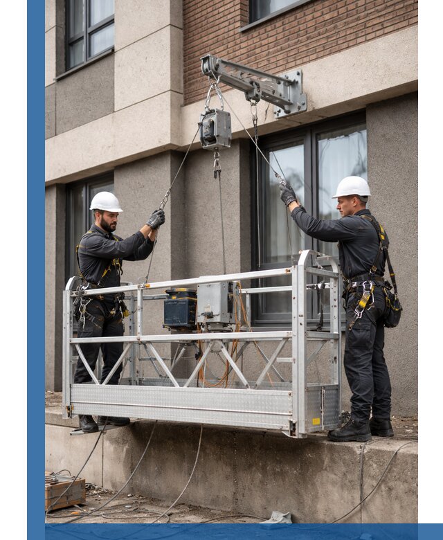 Монтаж и подъем фасадной люльки в Кирове с гарантией безопасности