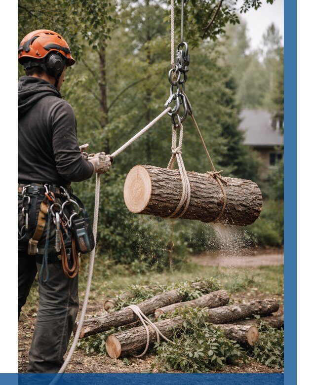 Валка деревьев частями в Кирове от 7624 р. | ВЫСОТНИК-Кро