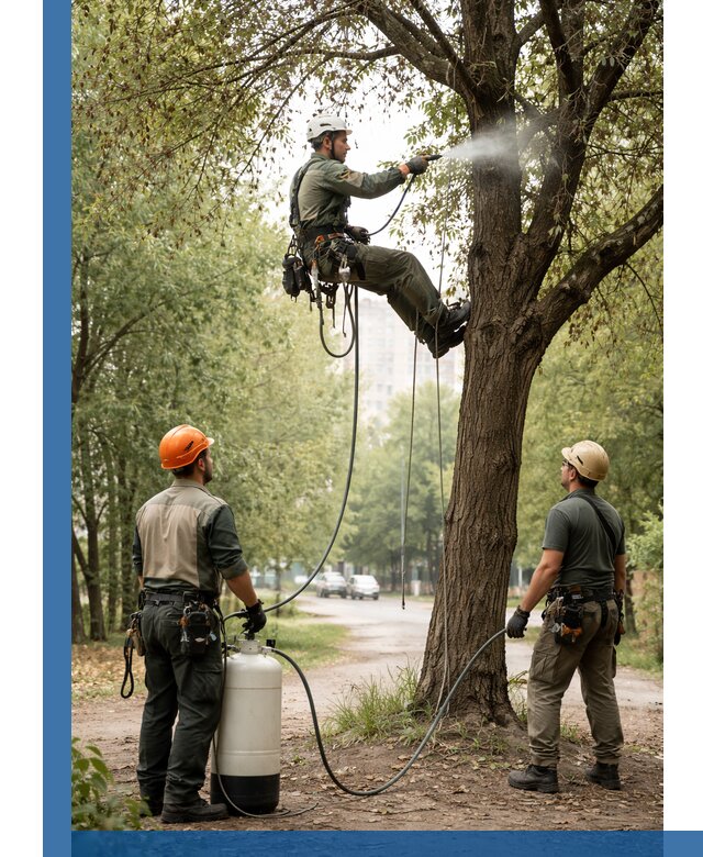 Обработка деревьев от вредителей в Кирове профессиональная защита